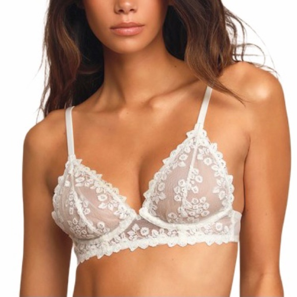 FREE PEOPLE Veronica Bra Sheer Lace Underwire